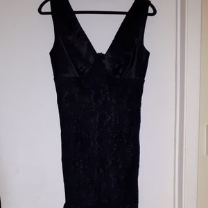 Black Floor Length Mermaid Dress